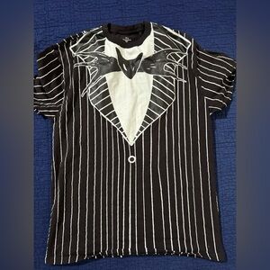 Jack Skellington Tuxedo Graphic Tee - Black/White